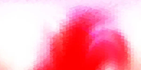 Textura Triángulo Poli Vector Rojo Claro Ilustración Abstracta Moderna Con — Vector de stock
