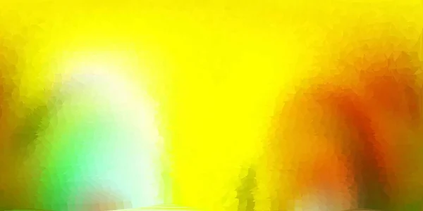 Світло Зелений Жовтий Векторний Мозаїчний Фон Трикутника Нова Барвиста Ілюстрація — стоковий вектор