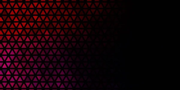 Bleu Foncé Agencement Vectoriel Rouge Avec Lignes Triangles Design Décoratif — Image vectorielle