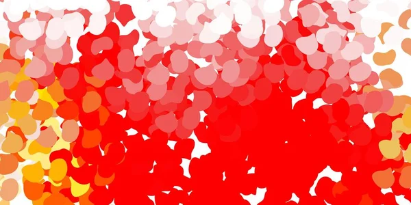 Fond Rouge Clair Vecteur Jaune Avec Des Formes Chaotiques Illustration — Image vectorielle