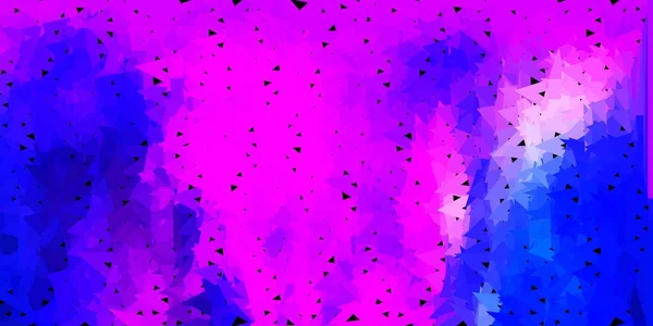 Світло Рожевий Синій Векторний Мозаїчний Фон Трикутника Градієнтна Ілюстрація Полігональному — стоковий вектор