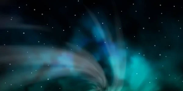 Темно Синий Зеленый Векторный План Яркими Звездами — стоковый вектор