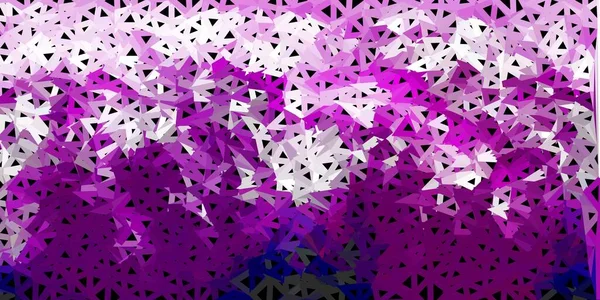 Dark Purple Vector Polygonal Backdrop Elegant Abstract Illustration Gradient Triangles — Stock Vector