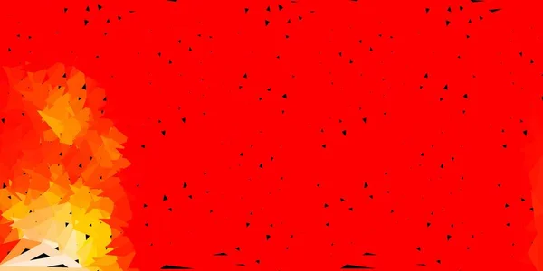 Světle Červený Žlutý Vektorový Abstraktní Trojúhelníkový Vzor Barevné Abstraktní Ilustrace — Stockový vektor