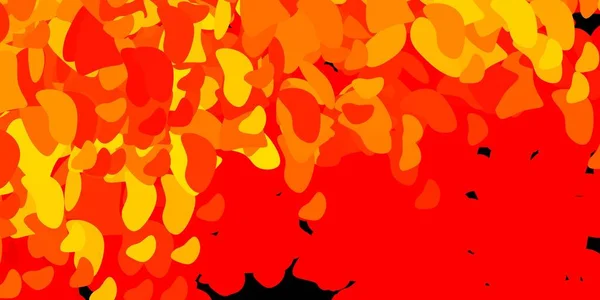 Textura Vetorial Vermelha Clara Amarela Com Formas Memphis Formas Abstratas — Vetor de Stock