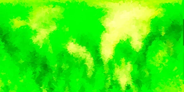 Hellgrünes Gelbes Geometrisches Polygonales Vektorlayout Bunte Abstrakte Illustration Mit Gradientendreiecken — Stockvektor
