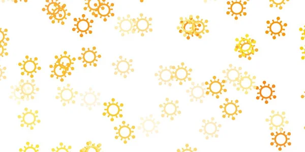 Светло Оранжевая Текстура Вектора Болезнетворными Синилами Абстрактная Иллюстрация Биологическими Градиентными — стоковый вектор
