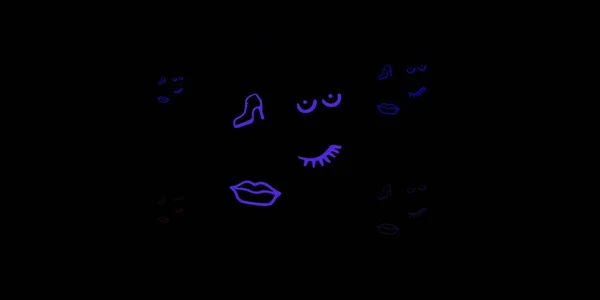 Темно Розовый Синий Векторный Фон Женскими Шприцами Простой Дизайн Абстрактном — стоковый вектор