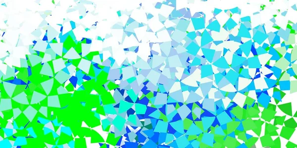 Lichtblauw Vectorsjabloon Met Kristallen Driehoeken Glitter Abstracte Illustratie Met Driehoekige — Stockvector