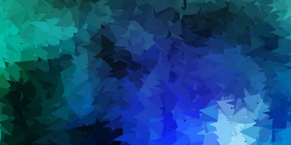 Hellblaues Vektorpoly Dreieck Layout Verlaufsdarstellung Polygonalen Stil Mit Dreiecken Hintergrund — Stockvektor