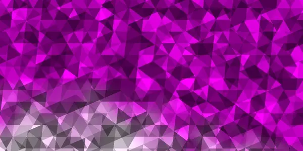 Roxo Claro Layout Vetor Rosa Com Linhas Triângulos Ilustração Abstrata — Vetor de Stock