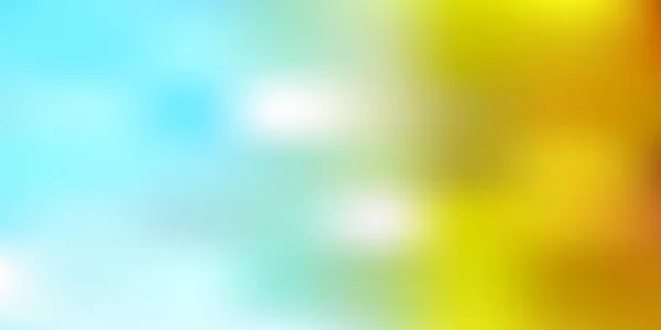 Hellblaue Gelbe Vektorschablone Abstrakte Farbenfrohe Illustration Mit Unscharfem Farbverlauf Ihr — Stockvektor