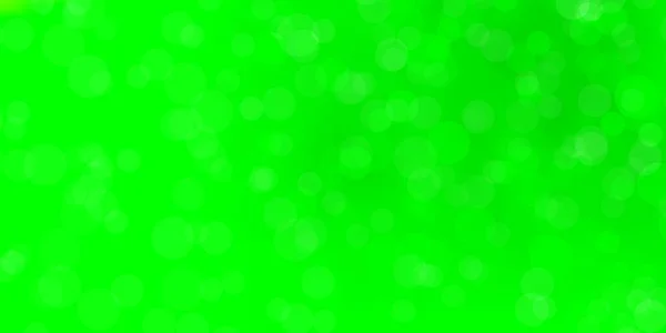 Light Green Vector Layout Circles — Stock Vector