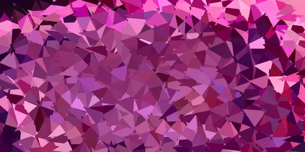 Púrpura Oscuro Diseño Polígono Gradiente Vectorial Rosa Ilustración Vidrio Roto — Vector de stock