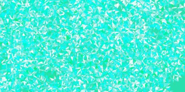 Açık yeşil vektör dokusu ve parlak kar taneleri. Soyut renkli kar taneleri ve kar elementleri. Yeni Yıl Broşürü Deseni.