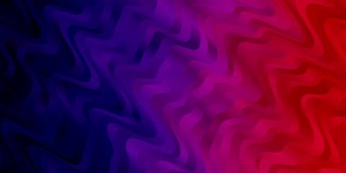 Eğrili karanlık vektör deseni. Rengarenk çizgileri ve şekilleri olan parlak bir örnek. Terfileriniz için akıllı tasarım.