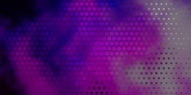 Koyu Mor, çemberli pembe vektör arkaplan.