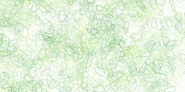 Açık yeşil, Memphis şekilli sarı vektör dokusu. Soyut tarzda renkli şekilli bir illüstrasyon. Web siteniz için basit illüstrasyon.