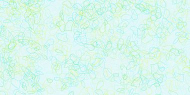 Açık mavi, Memphis şekilli yeşil vektör dokusu. Basit bir şekilde gradyan olan renkli soyut biçimler. Web siteniz için basit illüstrasyon.