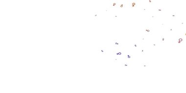 Kadın hakları sembollü çok renkli vektör dokusu. Kadınların güç ve güç göstergelerini gösteren bir ilüzyon. Web uygulamalarınız için yeni tasarım.