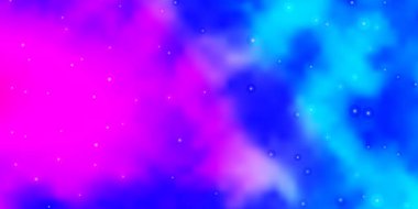 Açık pembe, güzel yıldızlı mavi vektör dokusu.