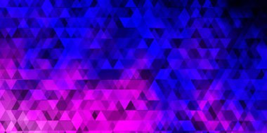 Açık Mor, pembe vektör desenli çizgiler, üçgenler. Basit bir şekilde üçgenli renkli bir çizim. Reklamlar için desen.