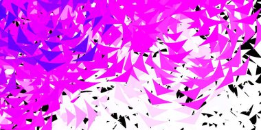 Açık mavi, üçgenli yeşil vektör arkaplan. Renkli üçgenlerin olduğu bir resim. Posterler ve afişler için en iyi tasarım.