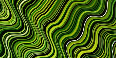 Açık Yeşil, eğri çizgileri olan sarı vektör arkaplanı.