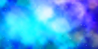 Açık pembe, güzel yıldızlı mavi vektör dokusu.