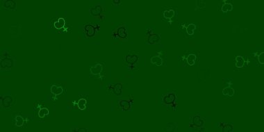 Açık yeşil, sarı vektör arkaplan ve kadın güç sembolleri. Kadın hakları aktivizmiyle soyut tarzda basit bir tasarım. Kadınların gücünü göstermek için en iyi tasarım.