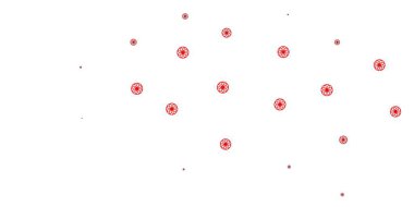 Küreli hafif turuncu vektör deseni. Doğa tarzında rengarenk çizimler. Posterler, afişler için tasarım.