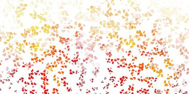 Soyut şekilli açık turuncu vektör şablonu. Gradyan rastgele formlarla modern soyut illüstrasyon. Web siteniz için basit illüstrasyon.