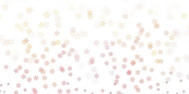 Açık turuncu vektör yapraklı soyut arkaplan. Bulanık arka planda yaprakları olan eskiz karalamalar. Kadınlar için gündüz terfisi.