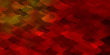 Açık Turuncu vektör dokusu, küplü poli stili. Çizgiler, rengarenk eşkenar dörtgenler. İniş sayfaları için şablon.