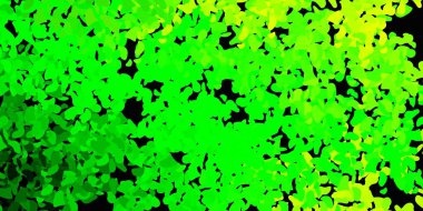 Açık yeşil, soyut şekilli sarı vektör şablonu. Soyut tarzda, gradyan formlarda basit tasarım. Duvar kağıdı seti için zarif tasarım.