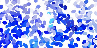 Rastgele biçimlerde açık mavi vektör arkaplanı. Basit bir şekilde gradyan olan renkli soyut biçimler. Duvar kağıdı seti için zarif tasarım.