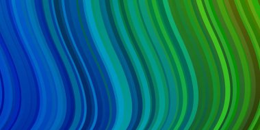 Açık Mavi, kıvrımlı yeşil vektör dokusu.