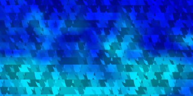 Çokgen biçimli hafif BLUE vektör arkaplanı. Renkli üçgenlerin olduğu bir resim. Duvar kağıtları için şablon.