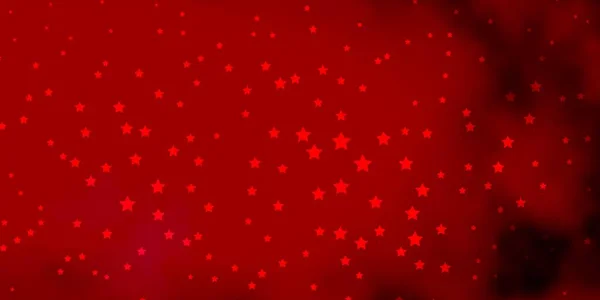 Rosa Escuro Fundo Vetor Vermelho Com Estrelas Coloridas — Vetor de Stock