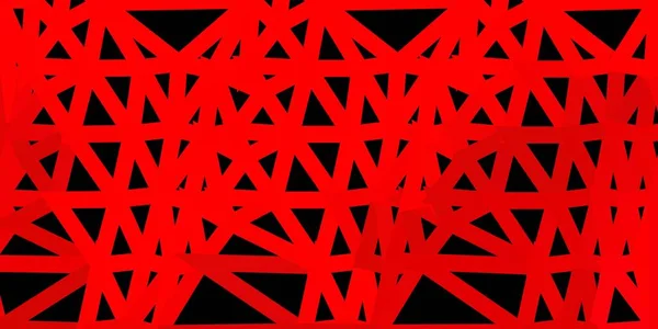 Sötétvörös Vektor Absztrakt Háromszög Sablon Illusztráció Törött Üveg Stílusban Háromszögekkel — Stock Vector