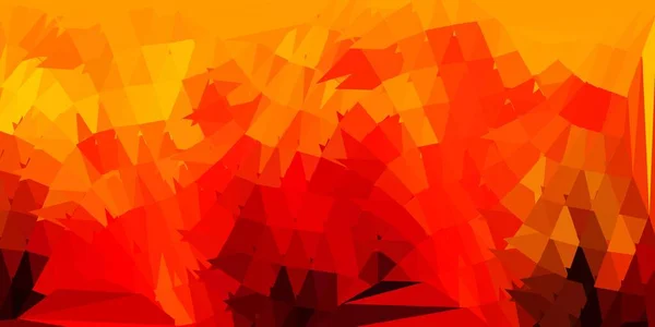 Donker Oranje Vector Gradiënt Polygon Textuur Elegante Abstracte Illustratie Met — Stockvector