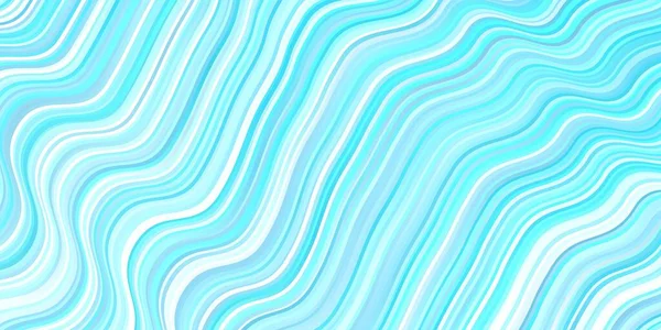 Light Blue Vector Pattern Curved Lines Bright Illustration Gradient Circular — Stock Vector