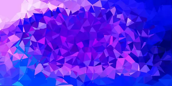 Dunkelrosa Blauer Vektor Abstrakte Dreieck Textur Moderne Abstrakte Illustration Mit — Stockvektor