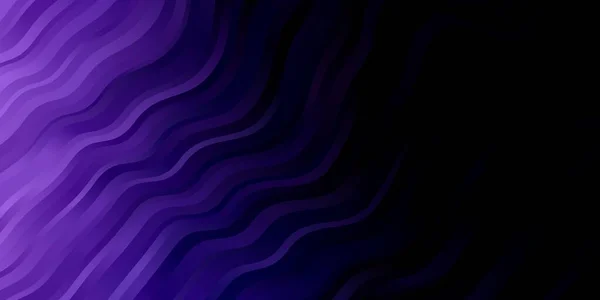 Patrón Vectorial Púrpura Oscuro Con Líneas Curvas — Vector de stock