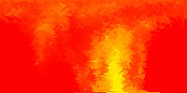 Светло Красный Желтый Вектор Треугольник Красочная Абстрактная Иллюстрация Градиентными Треугольниками — стоковый вектор