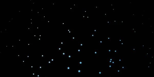 Textura Vectorial Azul Oscuro Con Hermosas Estrellas — Vector de stock