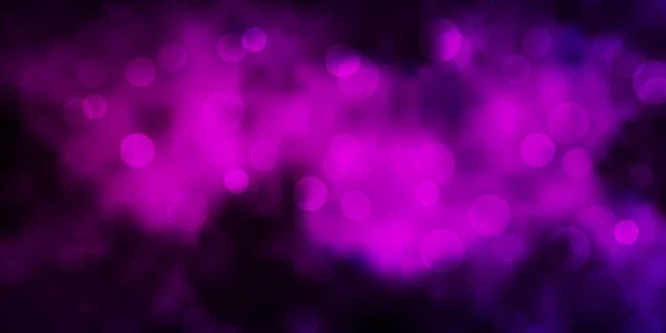 带气泡的暗粉色矢量背景 — 图库矢量图片