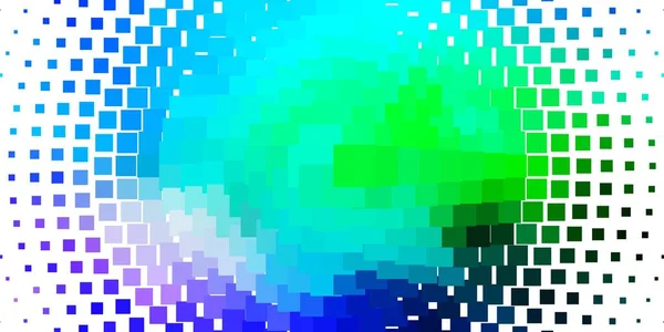 Lichtblauwe Groene Vectorachtergrond Met Rechthoeken — Stockvector