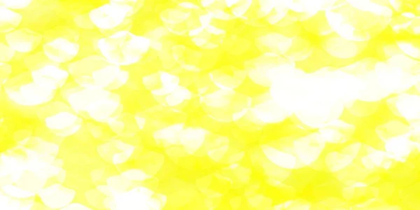 Jasnożółty Wzór Wektora Okręgami Blask Abstrakcyjnej Ilustracji Kolorowymi Kroplami Projektowanie — Wektor stockowy