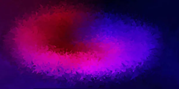 Polygone Bleu Foncé Gradient Vectoriel Rouge Mosaïque Illustration Colorée Avec — Image vectorielle